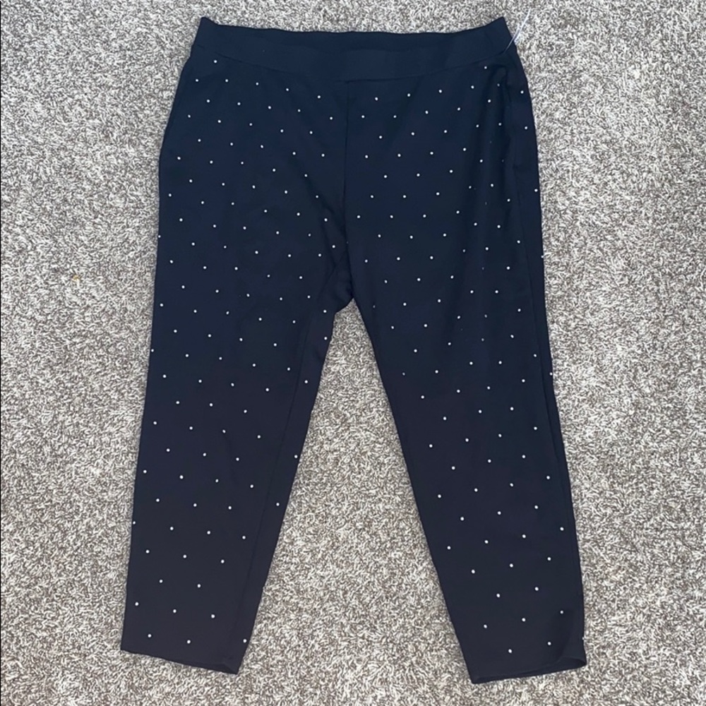 Michael Kors Black Sparkly Plus Sized 3x Leggings